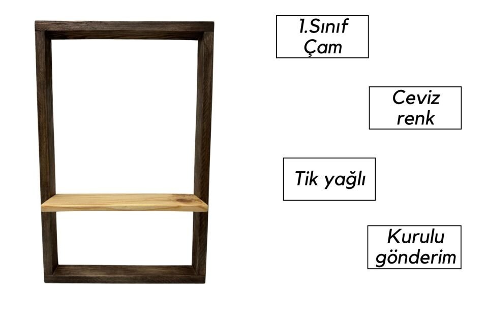 Çerçeveli Duvar Rafı