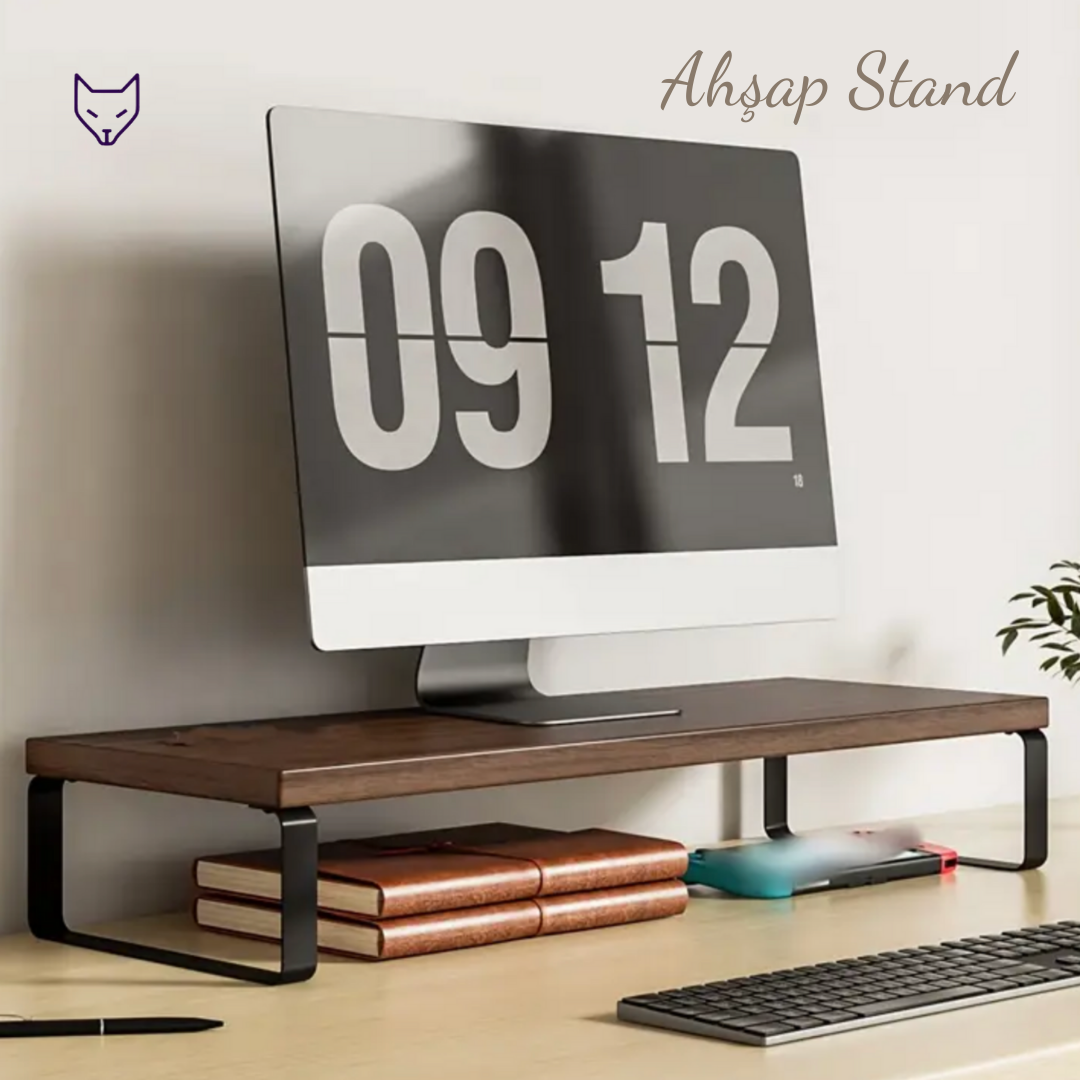 Ahşap Bilgisayar Standı