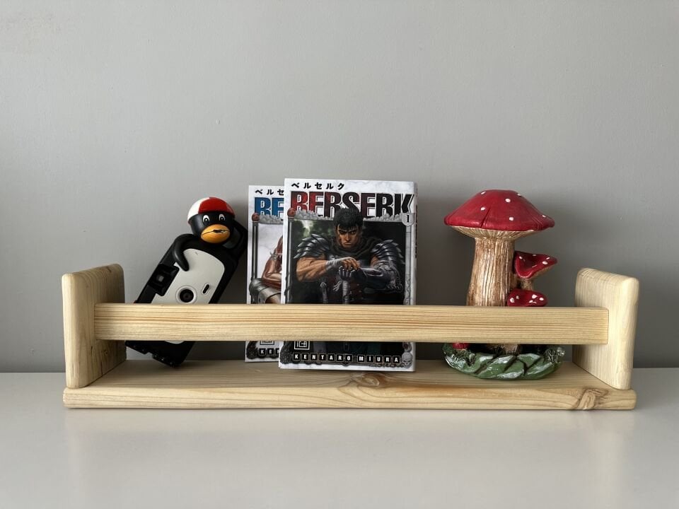 Montessori Ahşap Kitaplık Raf