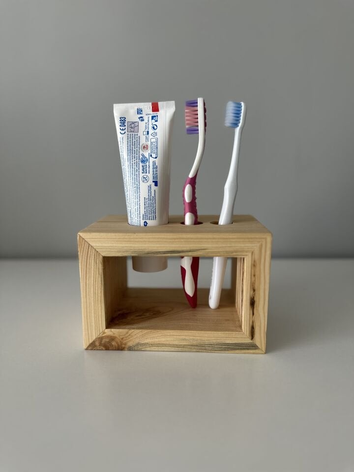 Ahşap Diş Fırçalık